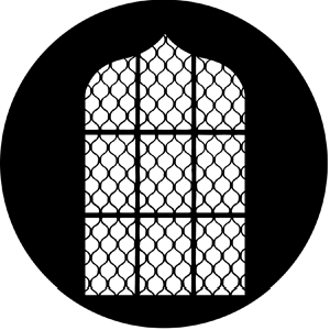 Eastern - Stock Gobo for Gobo Light Projectors - Choose your size!