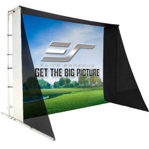 Elite Screens GolfSim Portable ImpactWhite 350 8 x 10 Ft Simulation Screen