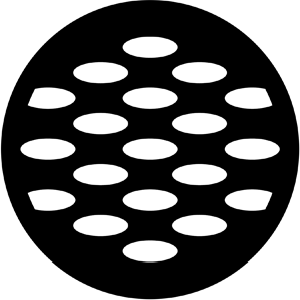 Ellipse 2 - Stock Gobo for Gobo Light Projectors - Choose your size!