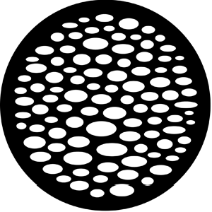 Ellipses - Stock Gobo for Gobo Light Projectors - Choose your size!
