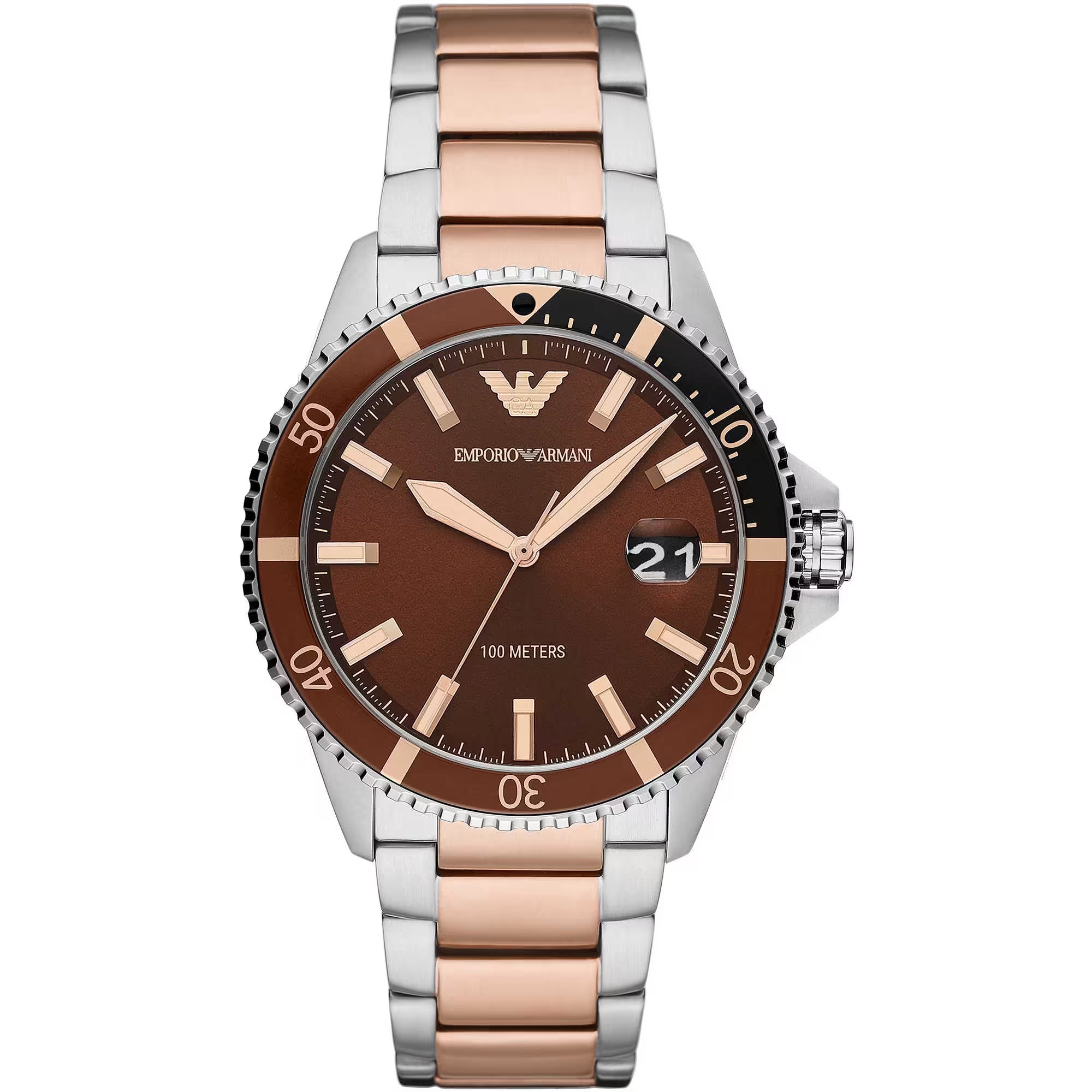 Emporio Armani Bronze and Brown Steel Quartz Men's Watch Emporio Armani Bronze and Brown Steel Quartz Men's Watch