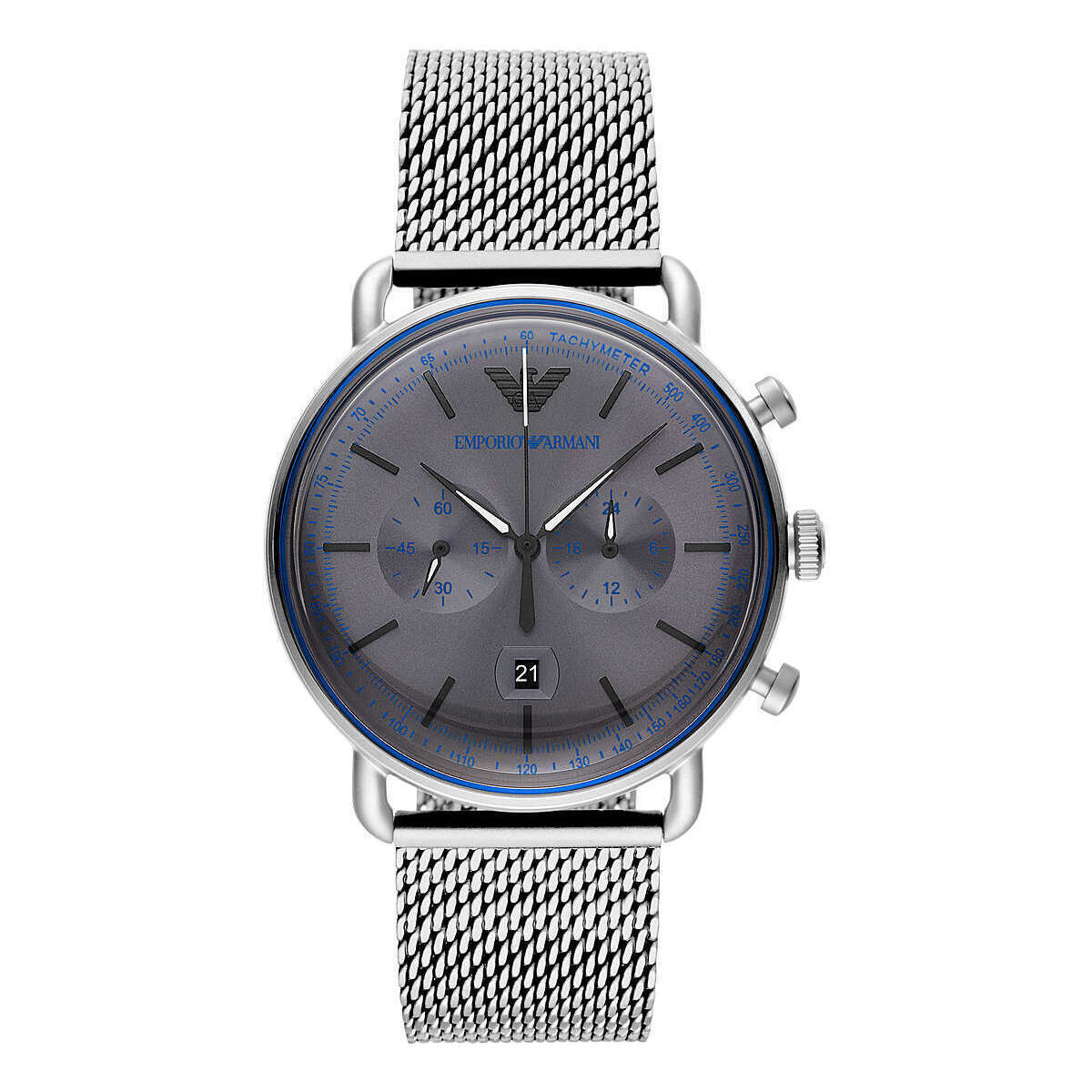Emporio Armani Silver Steel Chronograph Men's Watch Emporio Armani Silver Steel Chronograph Men's Watch
