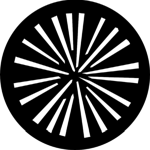 Explode - Stock Gobo for Gobo Light Projectors - Choose your size!