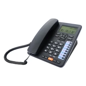 F3MA TC6400 Desktop Corded Telephone 2-Line Fixed Landline with Answering System