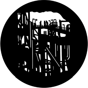 Factory - Stock Gobo for Gobo Light Projectors - Choose your size!