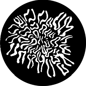 Falling Grain - Stock Gobo for Gobo Light Projectors - Choose your size!