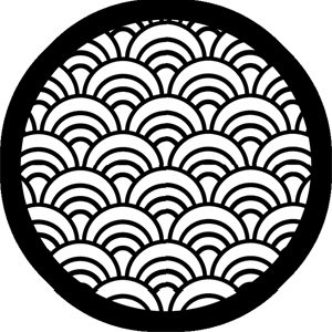 Fan Grill - Stock Gobo for Gobo Light Projectors - Choose your size!