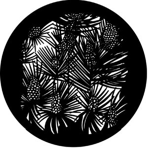 Fir Cones - Stock Gobo for Gobo Light Projectors - Choose your size!