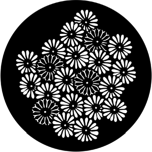 Flowers - Stock Gobo for Gobo Light Projectors - Choose your size!