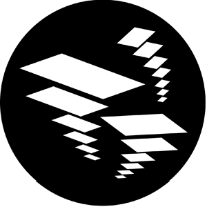 Flying Shapes 2 - Stock Gobo for Gobo Light Projectors - Choose your size!