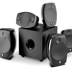 Focal Sib Evo 5.1.2 Black Home Speaker System With Dolby Atmos & Subwoofer