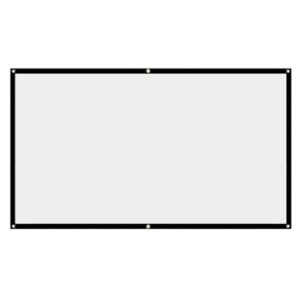 Foldable No Crease Soft Projector Screen Holes Hanging Portable Home Movie Meeting Screen (150inch 16:9)