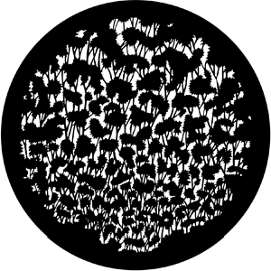 Foliage (Distorted) - Stock Gobo for Gobo Light Projectors - Choose your size!