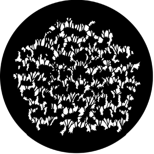 Foliage (Small) - Stock Gobo for Gobo Light Projectors - Choose your size!