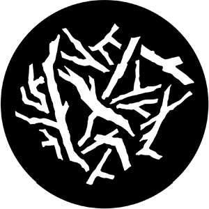 Forest Floor 2 - Stock Gobo for Gobo Light Projectors - Choose your size!