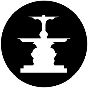 Fountain A - Stock Gobo for Gobo Light Projectors - Choose your size!