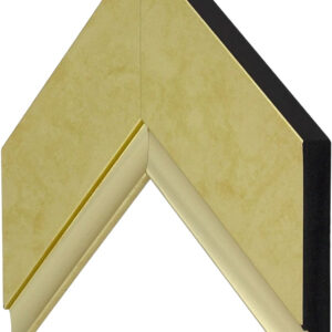 Frame My TV Samsung The Frame (2021-2022) 85" Deco Frame In Contemporary Gold