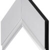 Frame My TV Samsung The Frame (2021-2022) 85" Deco Frame In Contemporary Silver