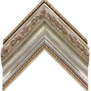 Frame My TV Samsung The Frame (2021-2022) 85" Deco Frame In Ornate Silver