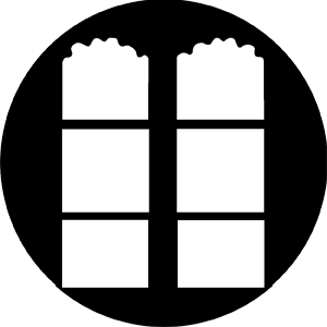 French Windows - Stock Gobo for Gobo Light Projectors - Choose your size!