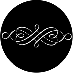 Fret Scroll - Stock Gobo for Gobo Light Projectors - Choose your size!