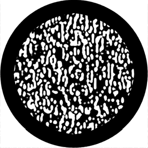 Frozen Rain - Stock Gobo for Gobo Light Projectors - Choose your size!