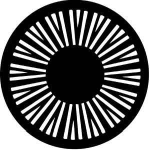 Geometrics 1 - Stock Gobo for Gobo Light Projectors - Choose your size!