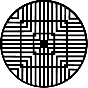 Geometrics 10 - Stock Gobo for Gobo Light Projectors - Choose your size!