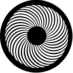 Geometrics 3 - Stock Gobo for Gobo Light Projectors - Choose your size!