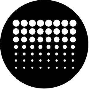 Geometrics 7 - Stock Gobo for Gobo Light Projectors - Choose your size!