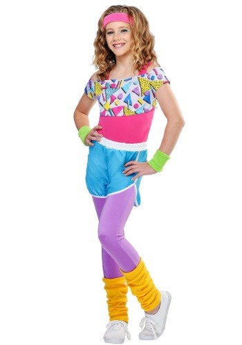 Girl's Work It Out 80s Costume Girl's Work It Out 80s Costume