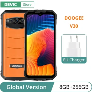 Global Verison DOOGEE V30 5G Dual Speakers Smartphone Dimensity 900 66W Fast Charge 10800mAh Battery 120Hz Display 108MP Camera
