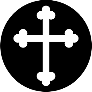 Gothic Cross - Stock Gobo for Gobo Light Projectors - Choose your size!
