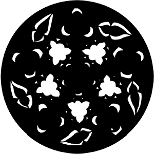 Gothic Rose (Yellow) - Stock Gobo for Gobo Light Projectors - Choose your size!