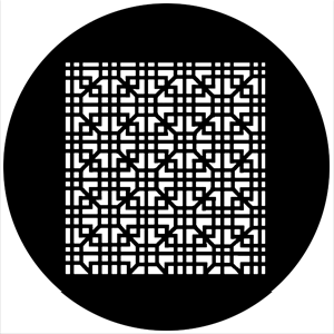 Grate Interlock - Stock Gobo for Gobo Light Projectors - Choose your size!