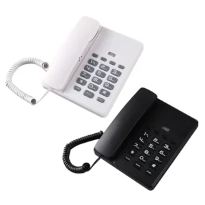 HCD Corded Landline Telephone with Mute and Redial Functions Easy Install