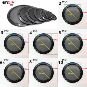 HIFIDIY LIVE 4 5 6 8 10 inch Speaker Net Cover High-grade Car home mesh enclosure speakers Plastic Frame Metal iron wire grilles