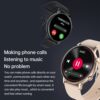 HW36 1.28 Inches Smartwatch IP67 Waterproof Sports Watch BT5.0 Intelligent Watch Fitness Tracker Multifunctional Watch Compatible with Android5.0/ iOS9.0