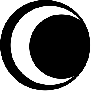 Half Moon - Stock Gobo for Gobo Light Projectors - Choose your size!