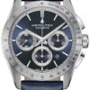 Hamilton Jazzmaster Performer Auto Chronograph Blue Dial & Leather Strap Watch, 42mm