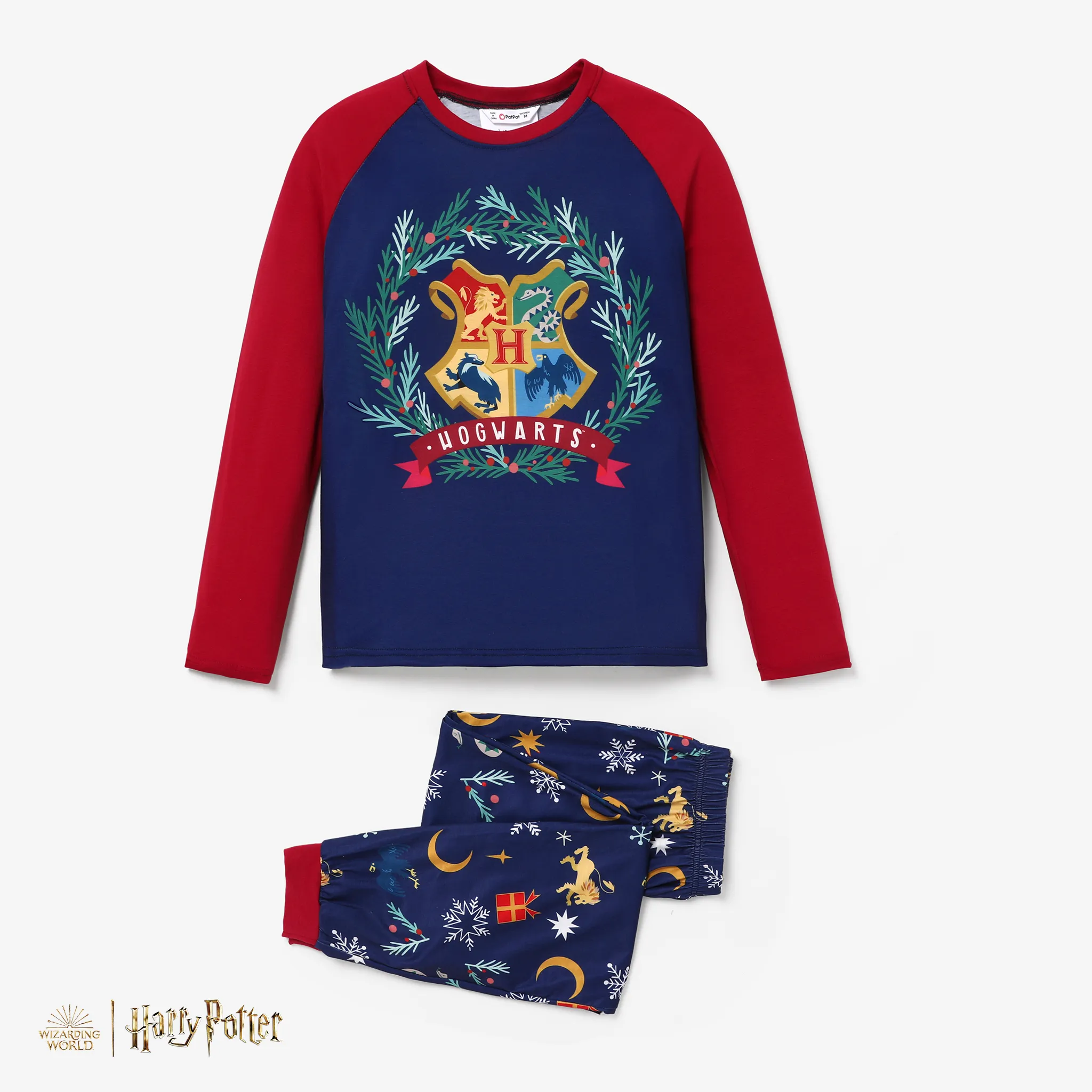 Harry Potter Christmas Family Matching Character Print Long-sleeve Pajamas Sets (Flame Resistant) Harry Potter Christmas Family Matching Character Print Long-sleeve Pajamas Sets (Flame Resistant)