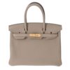 Hermès Birkin 30 Grey Leather Handbag (Pre-Owned)