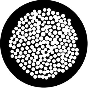 Hole Punch - Stock Gobo for Gobo Light Projectors - Choose your size!