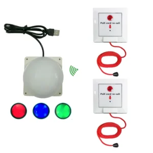 Hospital Nursing Home Sos Button White Emergency Bell Caller Service Pager Wireless Nurse Call System