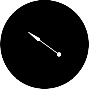 Hour Hand - Stock Gobo for Gobo Light Projectors - Choose your size!