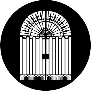 Iron Gate - Stock Gobo for Gobo Light Projectors - Choose your size!