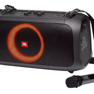 JBL PartyBox On-The-Go Black Powerful Portable Bluetooth Party Speaker With Dynamic Light Show