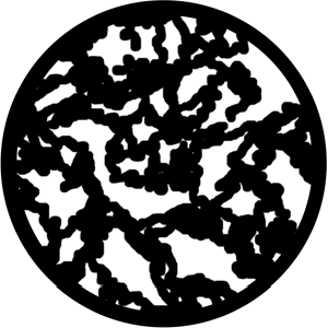 Jagged Moonlight Thick - Stock Gobo for Gobo Light Projectors - Choose your size!