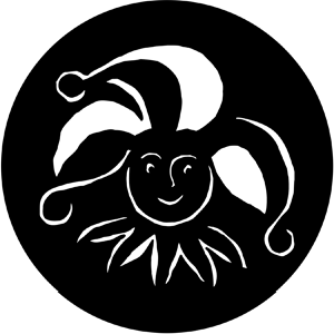 Joker - Stock Gobo for Gobo Light Projectors - Choose your size!