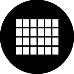 Judy Window - Stock Gobo for Gobo Light Projectors - Choose your size!